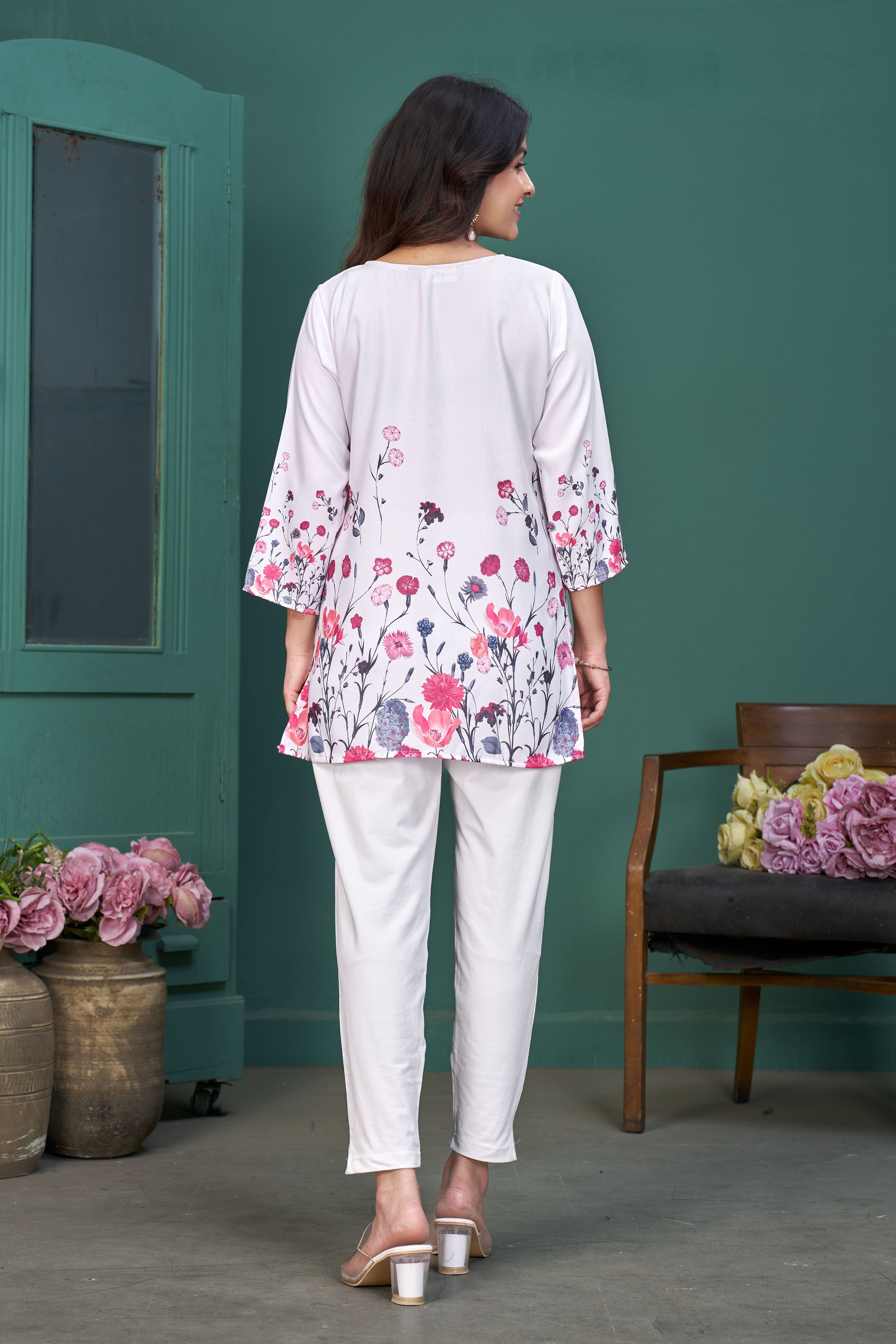 Women’s Floral Printed Rayon Top